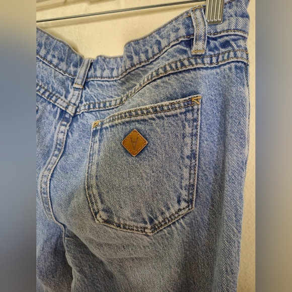 Blue Flare Wide Leg Jeans with Classic Wash - Picture 9 of 10